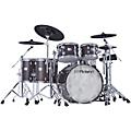 Roland VAD716 V-Drums Acoustic Design Electronic Drum Kit Satin Walnut FinishGloss Ebony Finish