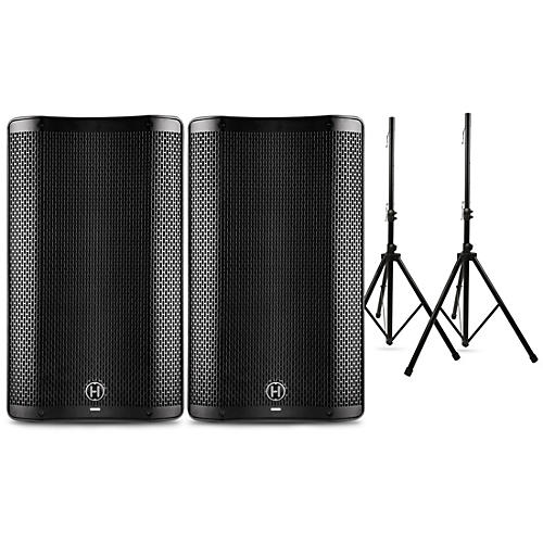 Harbinger VARI 4000 Series Powered Speakers Package With Stands 12