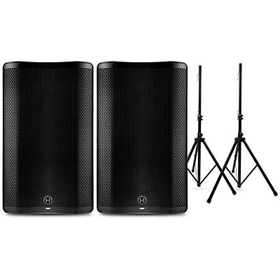 Harbinger VARI 4000 Series Powered Speakers Package With Stands