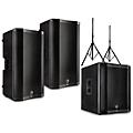 Harbinger VARI 4000 Series Powered Speakers Package with V2318S Subwoofer and Stands 12