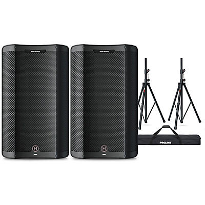 Harbinger VARI V3415 15" Powered Speakers Package With Stands