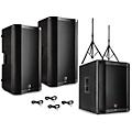 Harbinger VARI V4000 Series Powered Speakers Package With V2318S Subwoofer, Stands and Cables 12
