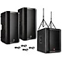 Harbinger VARI V4000 Series Powered Speakers Package with V2318S Subwoofer, Stands and Cables 15