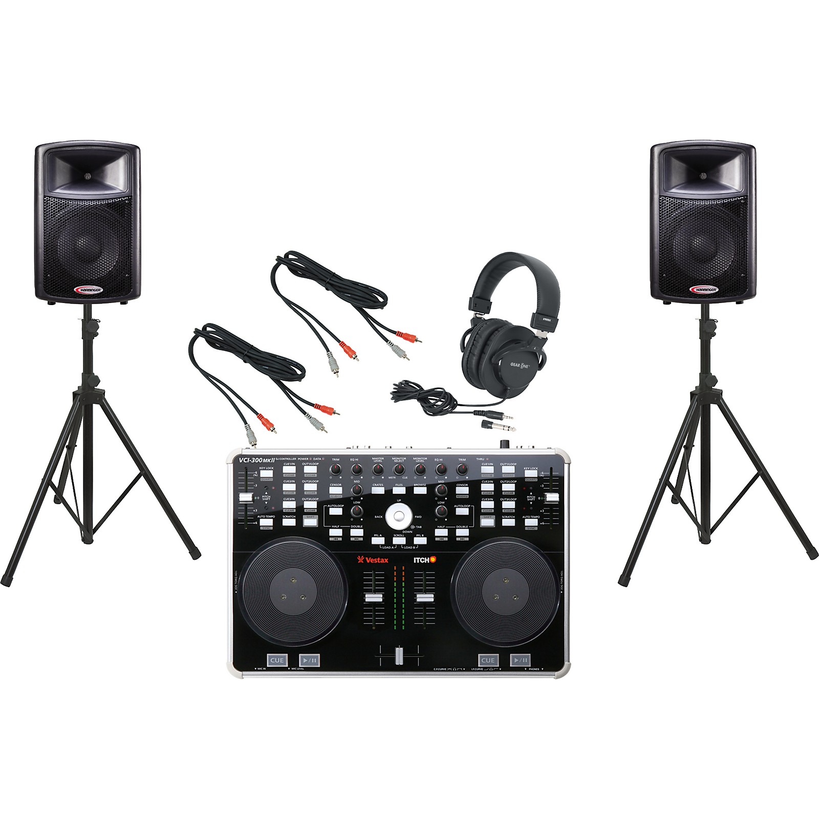 Vestax VCI-300 MKII / Harbinger APS12 DJ Package | Musician's Friend