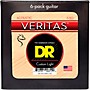 DR Strings VERITAS Uncoated Accurate Core Technology Acoustic Guitar Strings 6-Pack Custom Light (11 - 50)