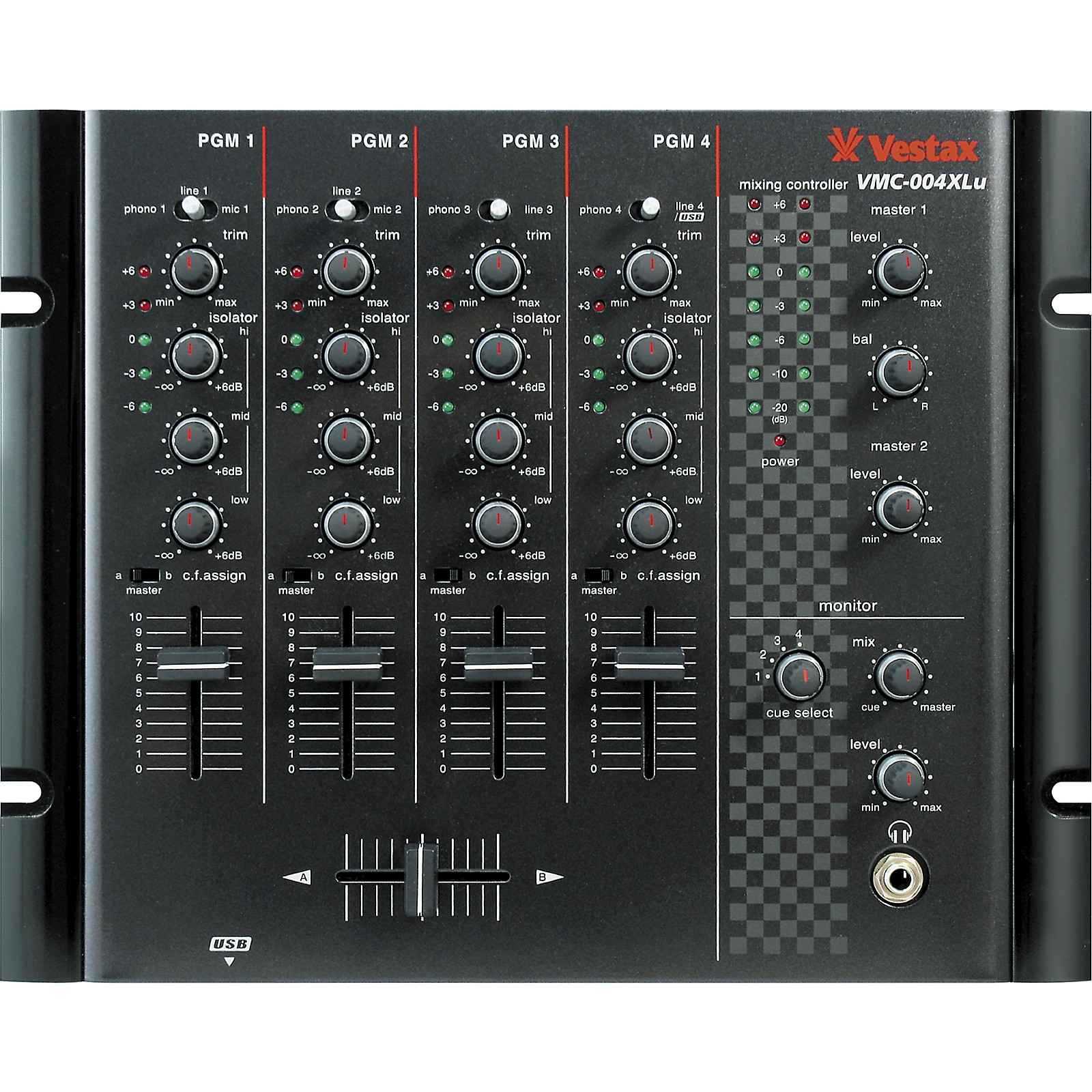 Vestax VMC-004XLu 4-Channel USB DJ Mixer | Musician's Friend