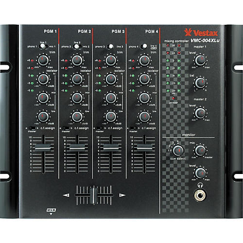 VMC-004XLu 4-Channel USB DJ Mixer