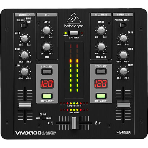 VMX100USB Professional 2-Channel DJ Mixer