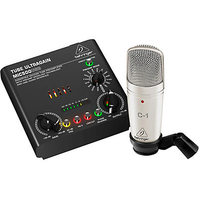 Behringer VOICE STUDIO Bundle With Studio Condenser Mic and Tube Preamplifier-USB/Audio Interface