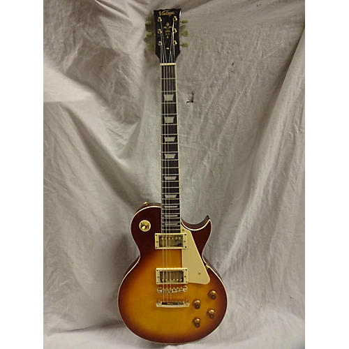 Vintage VP100 Solid Body Electric Guitar Heritage Sunburst