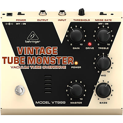 Behringer VT999 Vintage Tube Monster Classic Tube Overdrive Guitar Effects Pedal