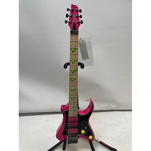 Traveler Guitar Vaibrant V88X Solid Body Electric Guitar Hot Pink