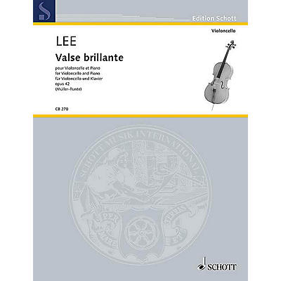 Schott Valse Brillante Op. 42 (Cello and Piano) String Series Softcover