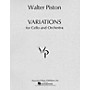 Associated Variations for Cello and Orchestra (1966) (Full Score) Study Score Series Composed by Walter Piston