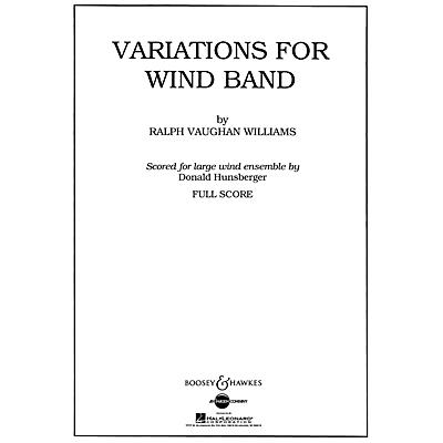 Boosey and Hawkes Variations for Wind Band Concert Band Composed by Ralph Vaughan Williams Arranged by Donald Hunsberger