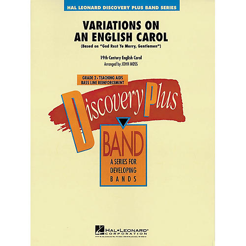 Hal Leonard Variations on an English Carol - Discovery Plus Concert Band Series Level 2 arranged by John Moss