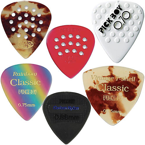 Pick Boy Variety Guitar Pick Pack Thin/Medium 6 Pack