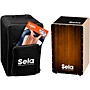 Sela Varios Cajon Bundle with Bag, Cajon Pad and Spanish DVD Brown