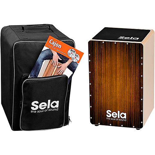 Sela Varios Cajon Bundle with Bag, Pad and DVD Condition 1 - Mint Brown