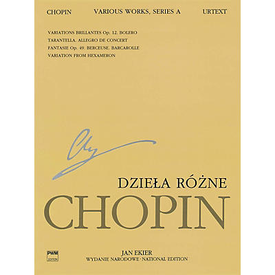 PWM Various Works for Piano, Series A (Chopin National Edition 12A, Volume XII) PWM Series Softcover