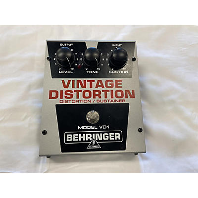 Behringer Vd1 Vintage Distortion Effect Pedal