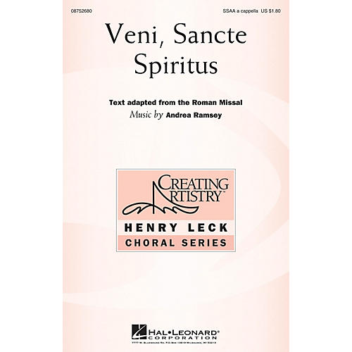 Hal Leonard Veni Sancte Spiritus SSAA composed by Andrea Ramsey
