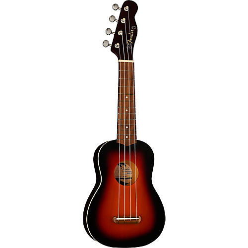 Fender Venice Soprano Ukulele Walnut Fingerboard 2-Color Sunburst