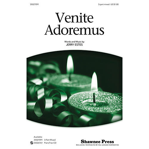 Shawnee Press Venite Adoremus 3-Part Mixed composed by Jerry Estes