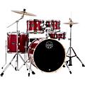Mapex Venus 5-Piece Rock Drum Set With Hardware and Cymbals Black Galaxy SparkleCrimson Red Sparkle