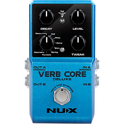 NUX Verb Core Deluxe with 8 Different Reverbs and Freeze Effects Pedal