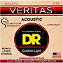 DR Strings Veritas - Perfect Pitch with Dragon Core Technology Custom Light Acoustic Strings (11-50)