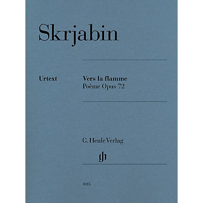 G. Henle Verlag Vers la flamme (Poème), Op. 72 Henle Music Folios Softcover by Scriabin Edited by Valentina Rubcova
