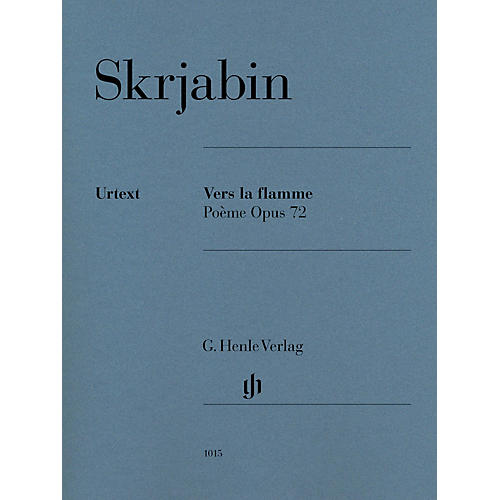 G. Henle Verlag Vers la flamme (Poème), Op. 72 Henle Music Folios Softcover by Scriabin Edited by Valentina Rubcova