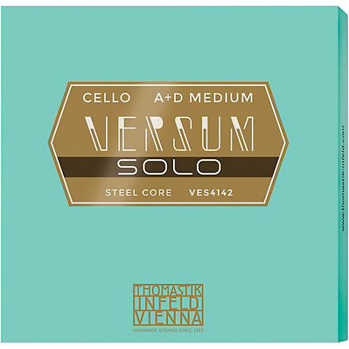 Thomastik Versum Solo A and D Cello String Combo Pack 4/4 Size, Medium