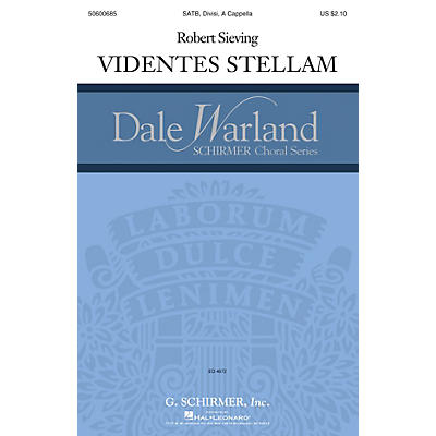 G. Schirmer Videntes stellam (Dale Warland Choral Series) SATB DV A Cappella composed by Robert Sieving