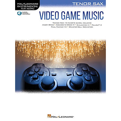 Hal Leonard Video Game Music for Tenor Sax Instrumental Play-Along Book/Audio Online