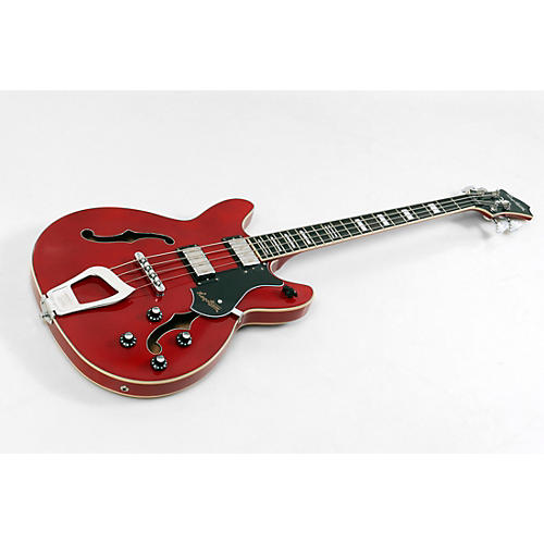 Hagstrom Viking Electric Short-Scale Bass Guitar Condition 3 - Scratch and Dent Transparent Cherry 197881143794