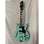 Used Hagstrom Viking Hollow Body Electric Guitar Surf Green
