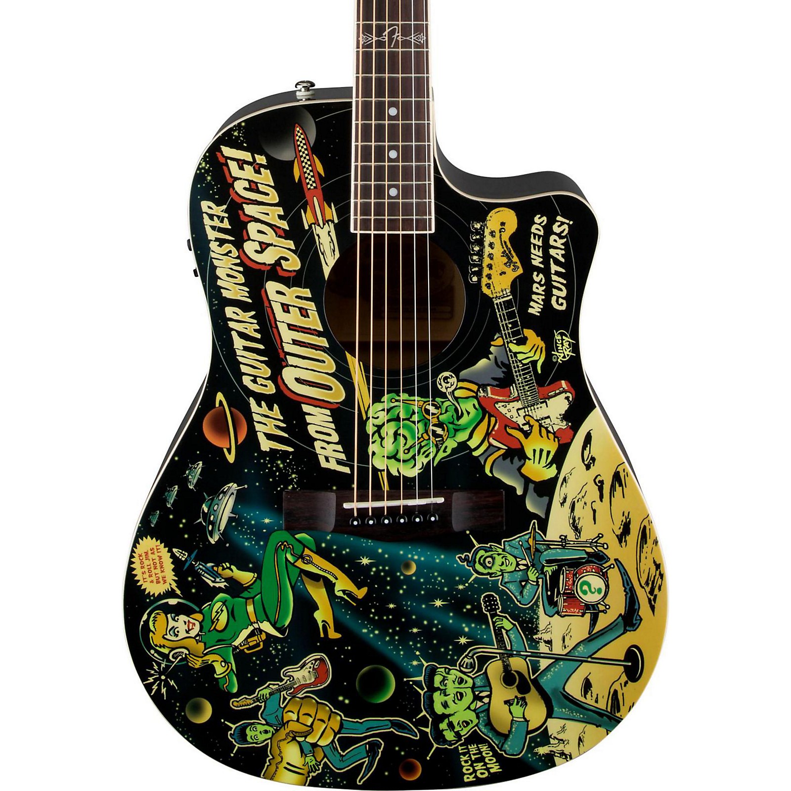 Fender Vince Ray Dreadnought Cutaway AcousticElectric Guitar