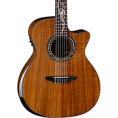 Luna Guitars Vineyard Koa Bevel Nylon-String Cutaway Acoustic-Electric