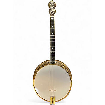 Vintage 1920s Bacon & Day Number 3 Tenor Gold Banjo