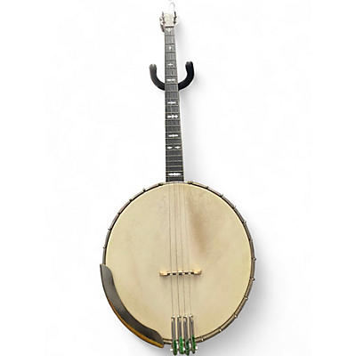 Vintage 1920s Bacon & Day Silver Bell Plectrum Tenor Natural Banjo