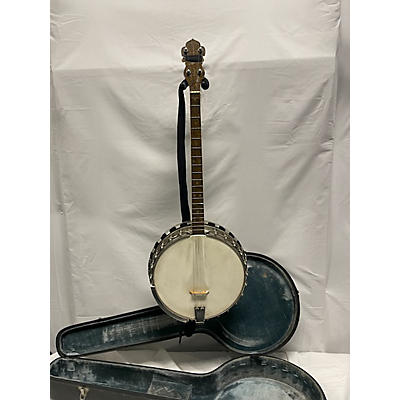 Vintage 1920s COLLEGIAN LEEDY Chrome Banjo