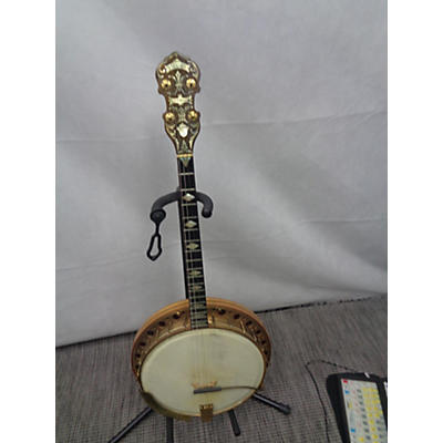 Vintage 1920s IUCCI Style 3 Sinfonico Natural Banjo