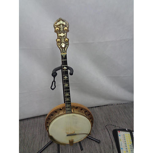 Vintage 1920s IUCCI Style 3 Sinfonico Natural Banjo Natural