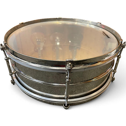 Vintage 1920s Leedy 5X14 Utility Nickel over Brass Drum Nickel over Brass 8
