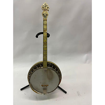 Vintage 1920s May Bell Queen Brown Banjo