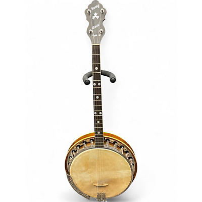 Vintage 1920s Slingerland may bell style B Natural Banjo