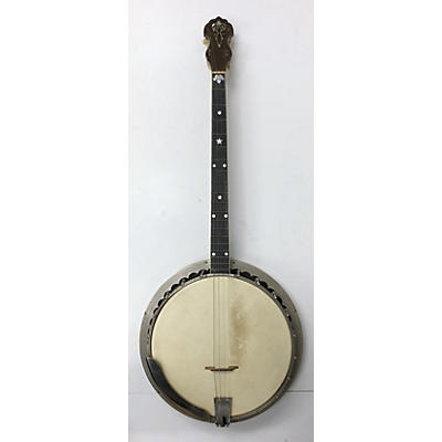 Vintage 1920s Vega Professional Tenor Natural Banjo