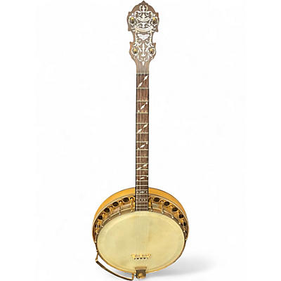 Vintage 1920s Wm. Lange Paramount Tenor Banjo Natural Banjo